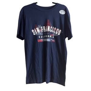 New Agenda San Francisco California Golden Gate Bridge T-Shirt Size Large L New